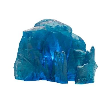 3d rendering. ice crystals. Cold frozen blocks or ice mountain, winter decora Stock Illustration