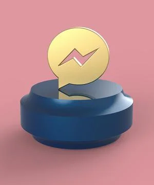 3d rendering icon of social media Stock Illustration