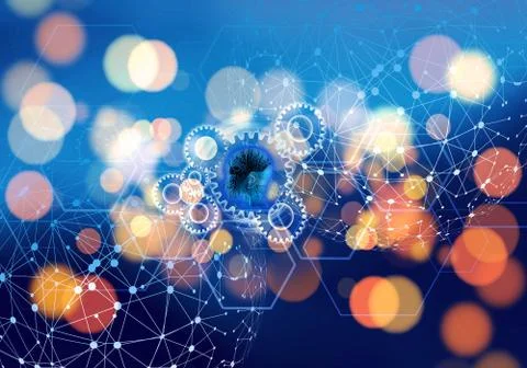 3d Rendering Illustration of an artificial intelligence artwork Stock Illustration