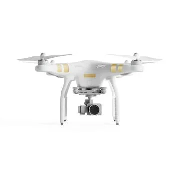 3D rendering illustration of a camera drone isolated on a white background Stock Illustration