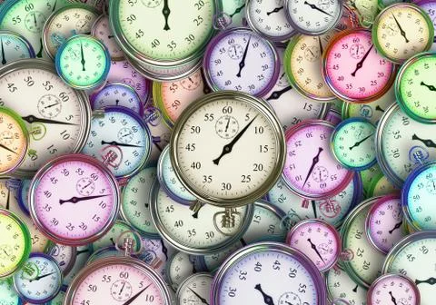 3d Rendering Illustration Of The Concept Of Time Stock Illustration