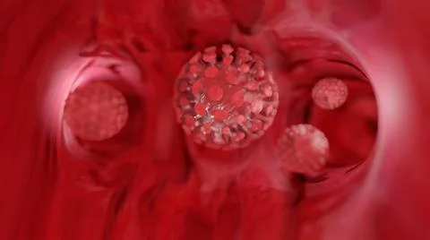 3d rendering illustration. Coronavirus 2019-nCov novel coronavirus concept re Illustrazione stock