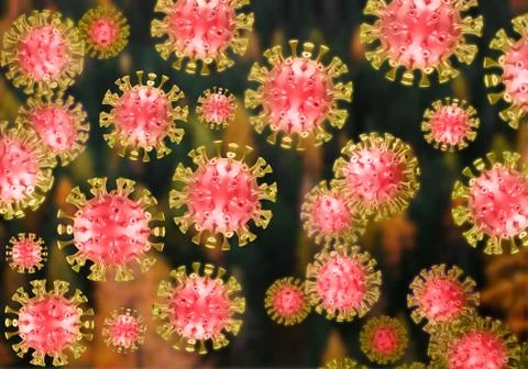 3D rendering illustration of coronavirus covid 19 disease Stock Illustration