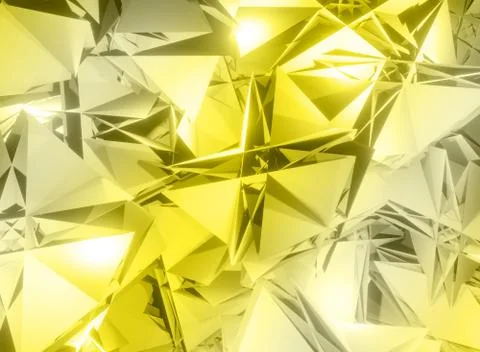 3D rendering illustration of flying particles after the explosion, broken gla Stock Illustration