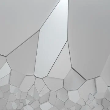 3d rendering illustration of fractured surface. Stock Illustration