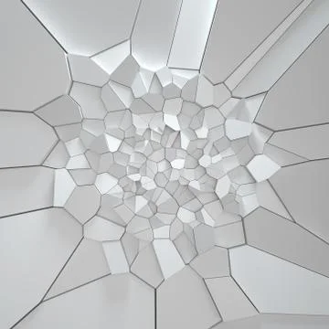 3d rendering illustration of fractured surface. Stock Illustration