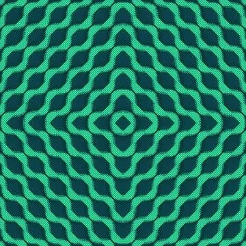 3d rendering illustration of green pattern. Digital background Stock Illustration