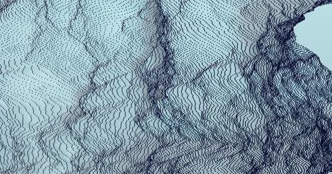 3D rendering illustration. Minimal background with gradient black and white l Illustrazione stock