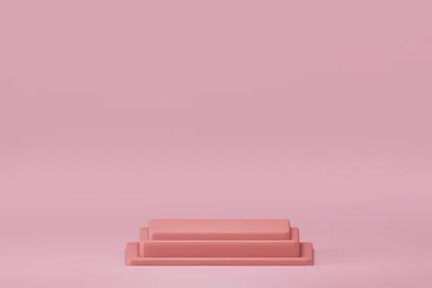 3d rendering illustration of podium stage showcase background Illustrazione stock