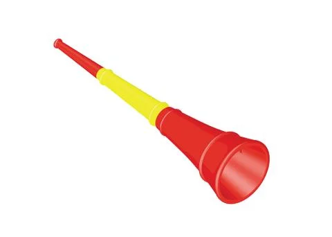 A 3D rendering illustration of a red and yellow pipe toy isolated on white ba Stock Illustration
