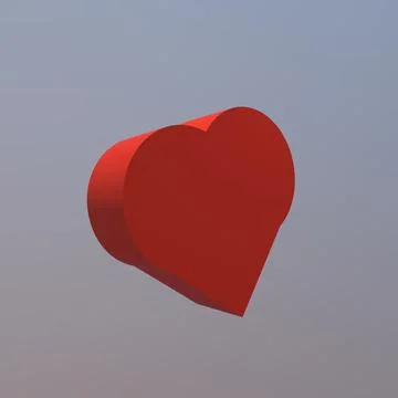 3D Rendering Illustration Of The Red Heart Stockillustratie