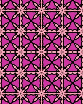 3D rendering illustration of a seamless tile pattern Stock Illustration