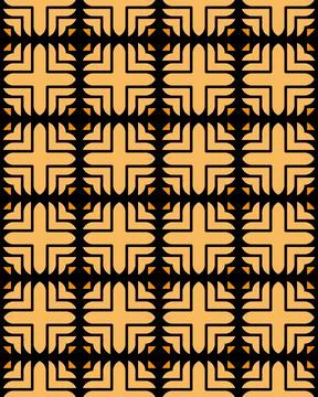 3D rendering illustration of a seamless tile pattern Stock Illustration