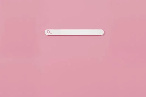 3d rendering illustration of search engine bar in minimal 3d design Stock Illustration