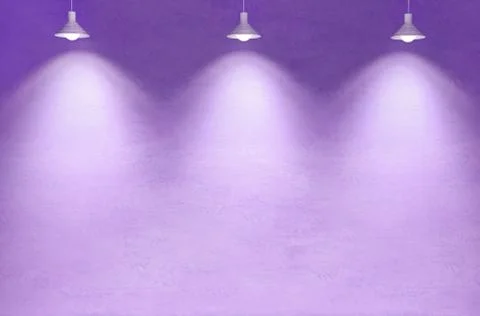 3d rendering illustration of trendy violet candy color plaster wall Stock Illustration