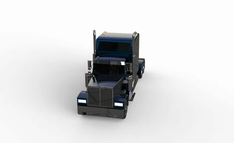 3D rendering illustration of a truck car by using the Blender application Stock Footage 128245571
