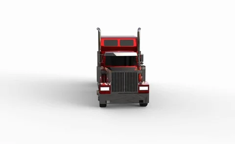 3D rendering illustration of a truck Stock Footage 128246569