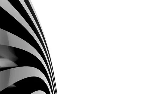 3d rendering of illustrations of black lines. Stock Illustration