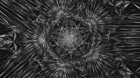 3d rendering image of illuminated geometric shapes in pattern looking like Stock Illustration
