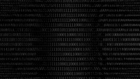 The 3d rendering of impression lot of digital number 0 1 스톡 일러스트