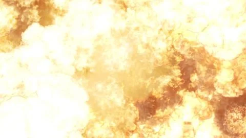 3D rendering of an impressive intense explosion on a black background Stock Illustration