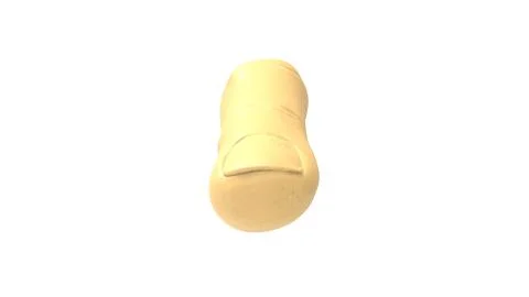 3d rendering of a index finger isolated in white studio background Stock Illustration