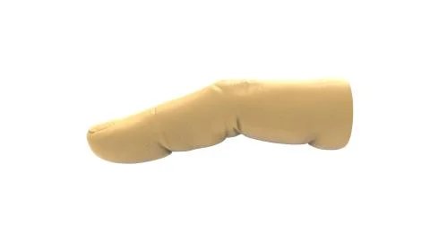 3d rendering of a index finger isolated in white studio background Stock Illustration