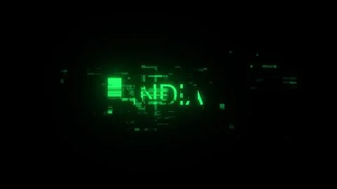 3D rendering India text with screen effects of technological glitches 库存插图