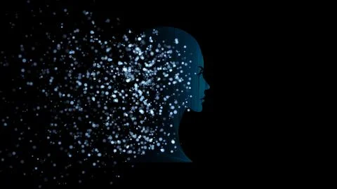 3d rendering of intelligence (AI) Science Futuristic Design,Progress of Digit Stock Photos