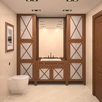 3d rendering interior design concept Ilustración de archivo