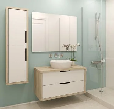 3d rendering interior design concept Ilustración de archivo