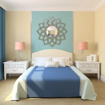 3d rendering interior design concept Stock Illustration