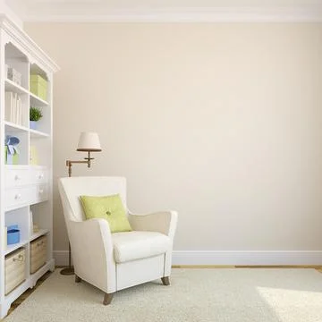 3d rendering interior design concept Ilustración de archivo