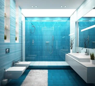 3d rendering interior design concept Stock Illustration