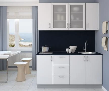 3d rendering interior design concept Ilustración de archivo