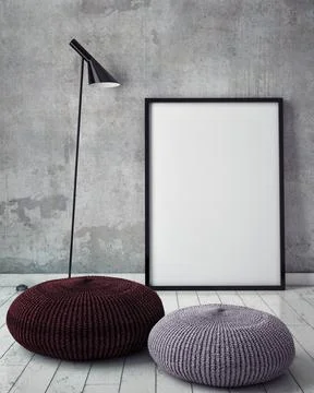 3d rendering interior design concept Ilustración de archivo