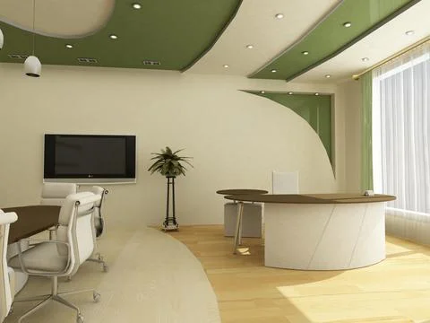 3d rendering interior design concept Ilustración de archivo
