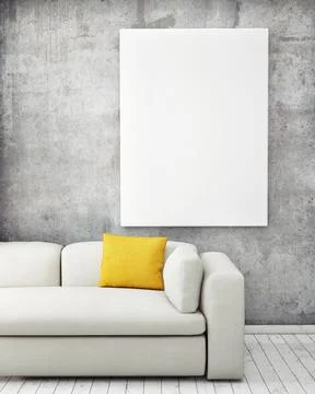 3d rendering interior design concept Ilustración de archivo