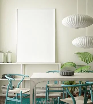 3d rendering interior design concept Ilustración de archivo