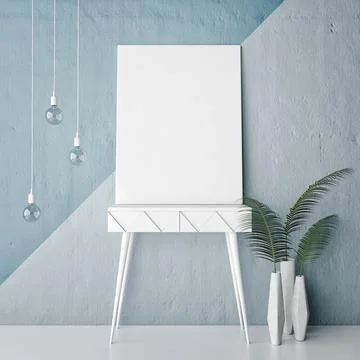 3d rendering interior design concept Ilustración de archivo