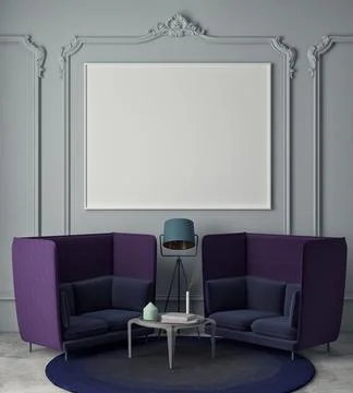 3d rendering interior design concept Stock Illustration