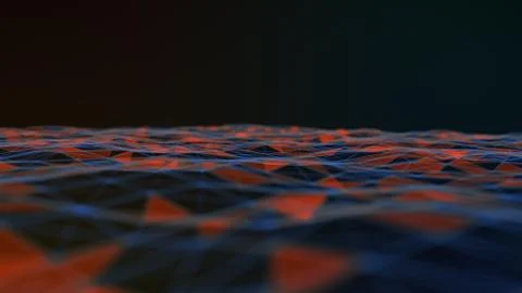 3D Rendering. internet cloud computing. Abstract background connection and li Illustrazione stock