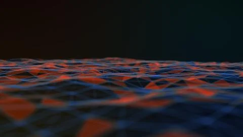 3D Rendering. internet cloud computing. Abstract background connection and li イラスト素材