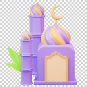 3D rendering islamic ramadan decoration background Stock Illustration