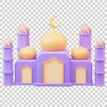 3D rendering islamic ramadan decoration background Stock Illustration