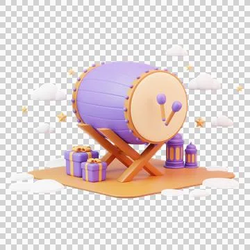 3D rendering islamic ramadan decoration background Stock Illustration