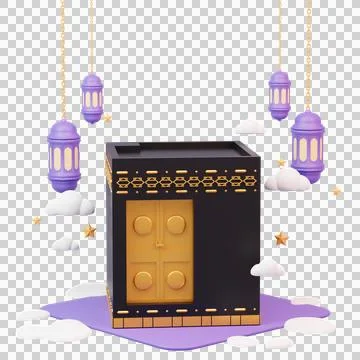 3D rendering islamic ramadan decoration background Stock Illustration