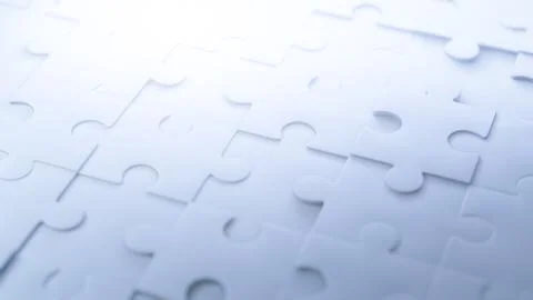 3d rendering Jigsaw white background イラスト素材