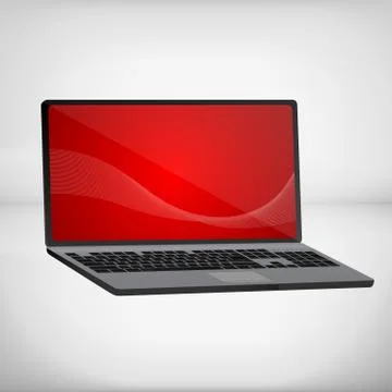 3d rendering of a laptop Stock Illustration
