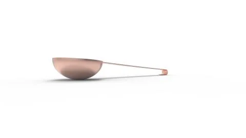 3d rendering of a large ladle isolated in white studio background Stock Illustration
